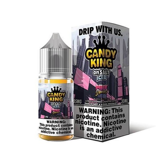 Candy King Salt - Pink Squares Iced